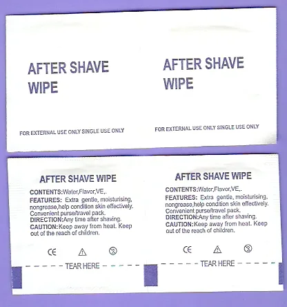 After Shave Wipe