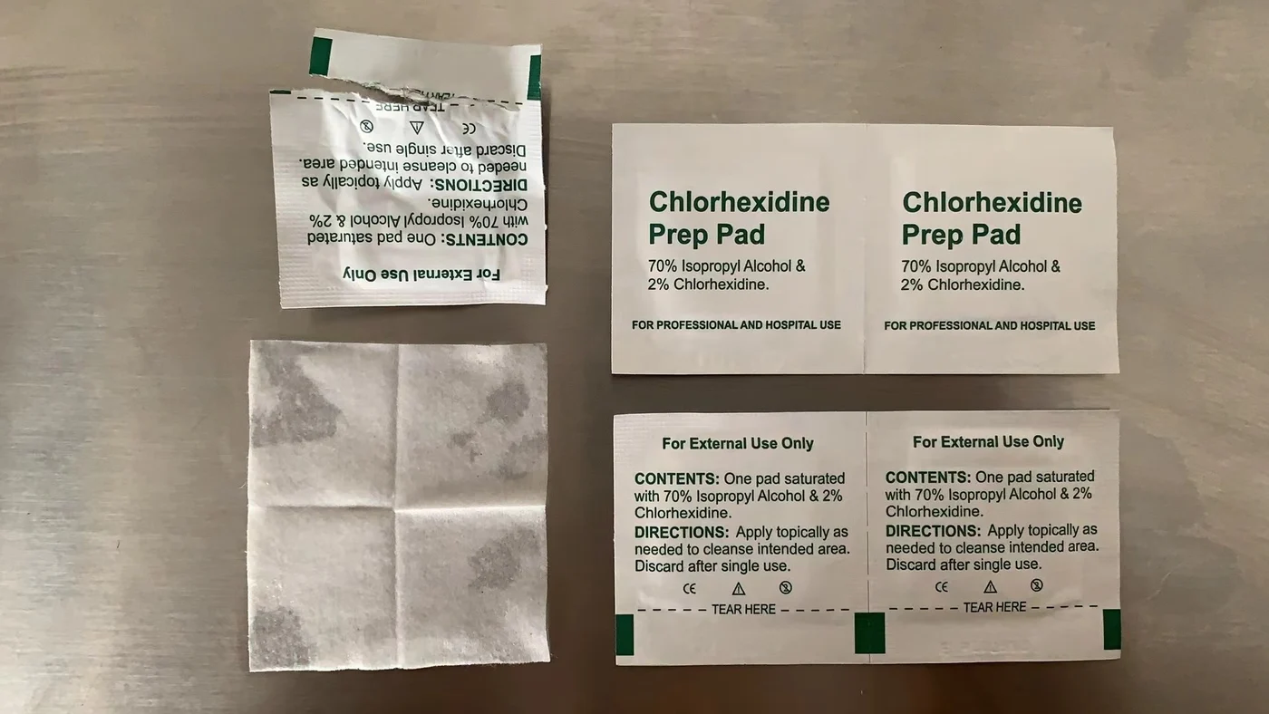 Chlorhexidin-Alkoholtupfer