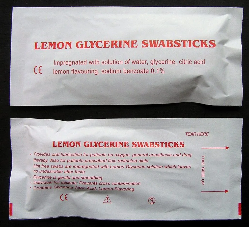 Lemon Glycerine Swabstick