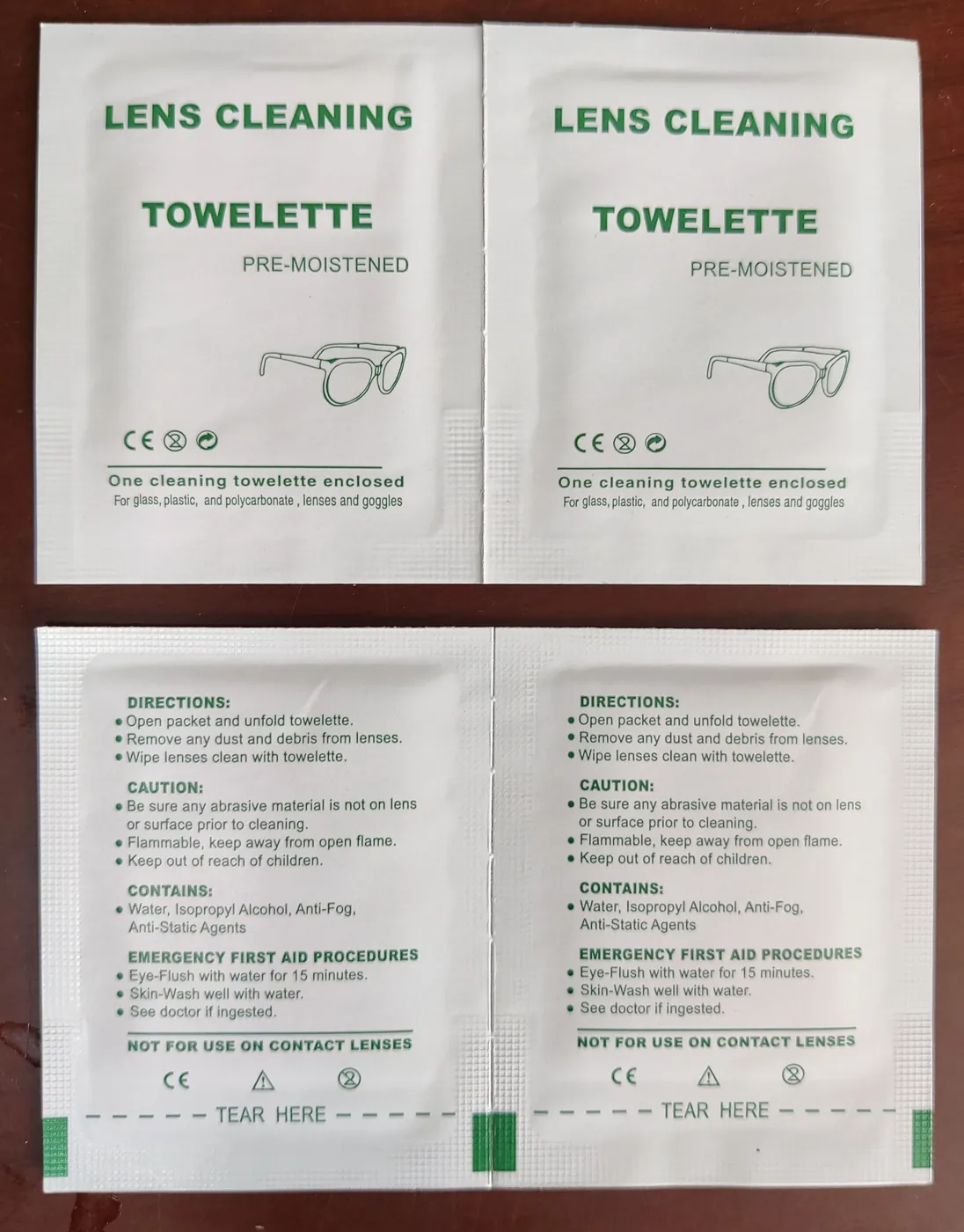 Lens Cleaning Towelette
