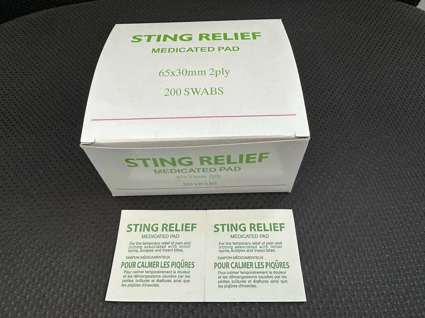 Sting Relief Medicated Pad
